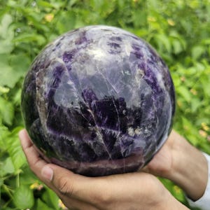Giant Amethyst Crystal Sphere: 5.5kg Healing Energy Stone