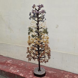 Large Gemstone Bonsai Tree: Crystal Tree of Life Decor, Chakra Healing