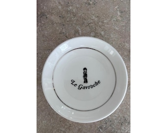 Vintage Wedgwood Le Gavroche London Restaurant Bone China Butter Pat Dish White