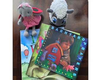 Lot of 3 Books Barnyard Prayers Book Brian Selznick Neopets Sheep Hallmark Mouse