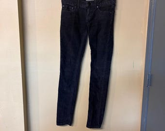 Free People Black Corduroy Skinny Pants Womens Size 28