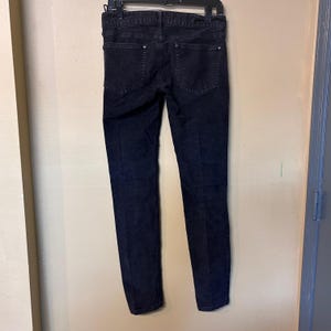 Free People Black Corduroy Skinny Pants Womens Size 28 image 3