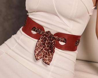 Leather Scarf Belt, Wide Waist Belt, Women Waist Belt, Leather Belt Women, Statement Waist Belt, Scarf Tie Belt, Belt For Dress