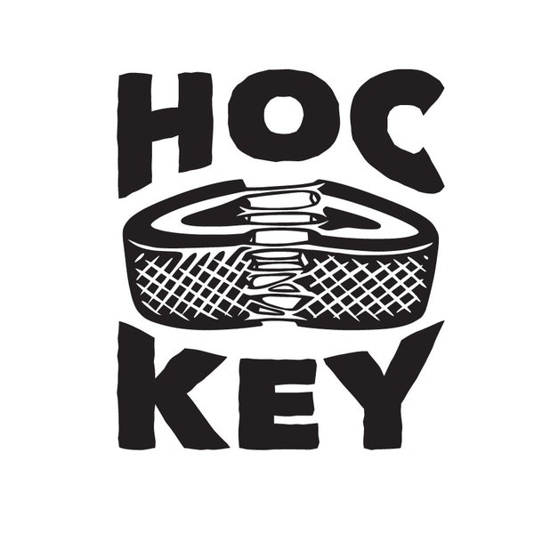 Hoc-Key | Graphic | Hockey SVG | Hockey PNG | Sports SVG | Sports Graphic | Hockey Funny | jpg | dxf