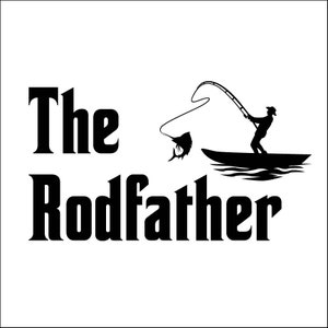 The RodFather | png | jpg | dfx | T-shirt graphique | Téléchargement instantané | SVG | T-shirt de pêche | Vecteur de pêche