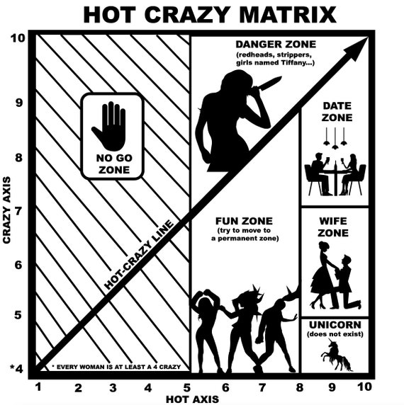 Hot-crazy Matrix SVG Funny T-shirt Hot-crazy Matrix | Etsy