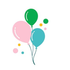 Luftballons SVG Grafik | Luftballons SVG | Bunte Luftballons SVG | Vektor Luftballons | dxf | png | jpg | Vektor
