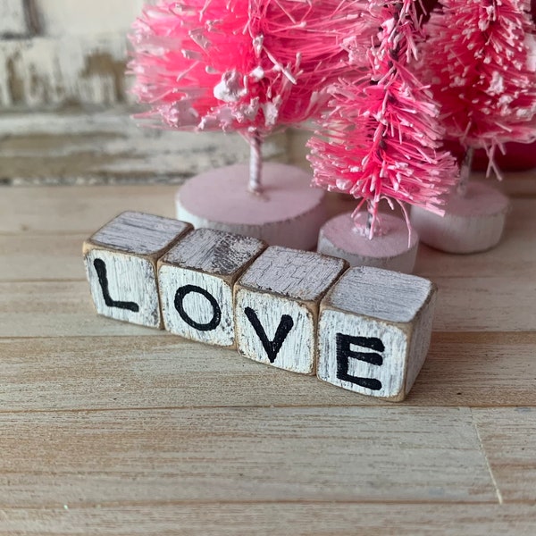 LOVE Blocks for your Dollhouse Decor