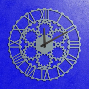 Cogwheel Steampunk Metal Wall Clock – Industrial Gear-Inspired Statement Timepiece for Unique Home Decor, Office Accent, Man Cave Wall Art