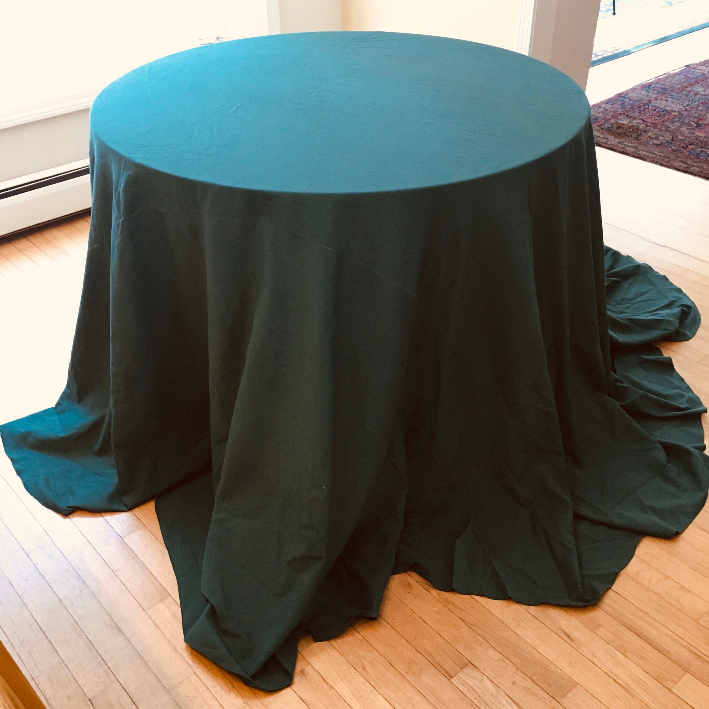 CLEARANCE Vintage Extra Large Round Catering Party Tablecloth Etsy