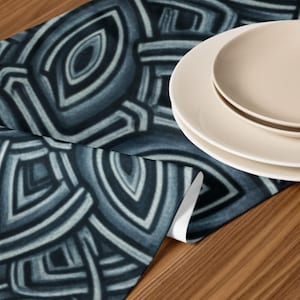 Polyester Elegant Celtic Table Runner for Home Decor, Bohemian Dining Table Accents, Wedding or Holiday Table Decor, Unique Gift Idea