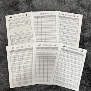 Barrel Race/Pole Bending Log Templates