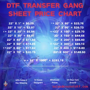 DTF Gang Sheet, Custom DTF Transfers, Direct To Film, Gang Sheet, Dtf Roll, Dtf Prints, Custom Heat Transfer, Ready To Press, Digital Prints