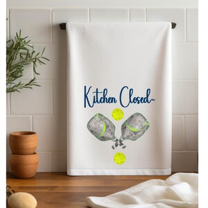 Pickleball Kitchen Towels -  Gift for Cooks, Gift for Chefs, Kitchen Decor, Housewarming, Best Friend Gift, 100% Cotton Twill
