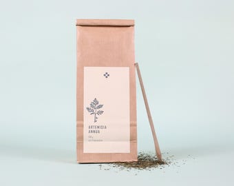 Feuilles d'Artemisia annua 100 g : Directement de notre ferme Demeter | Fraîchement séchées et cueillies à la main | Parfaites pour les thés et infusions