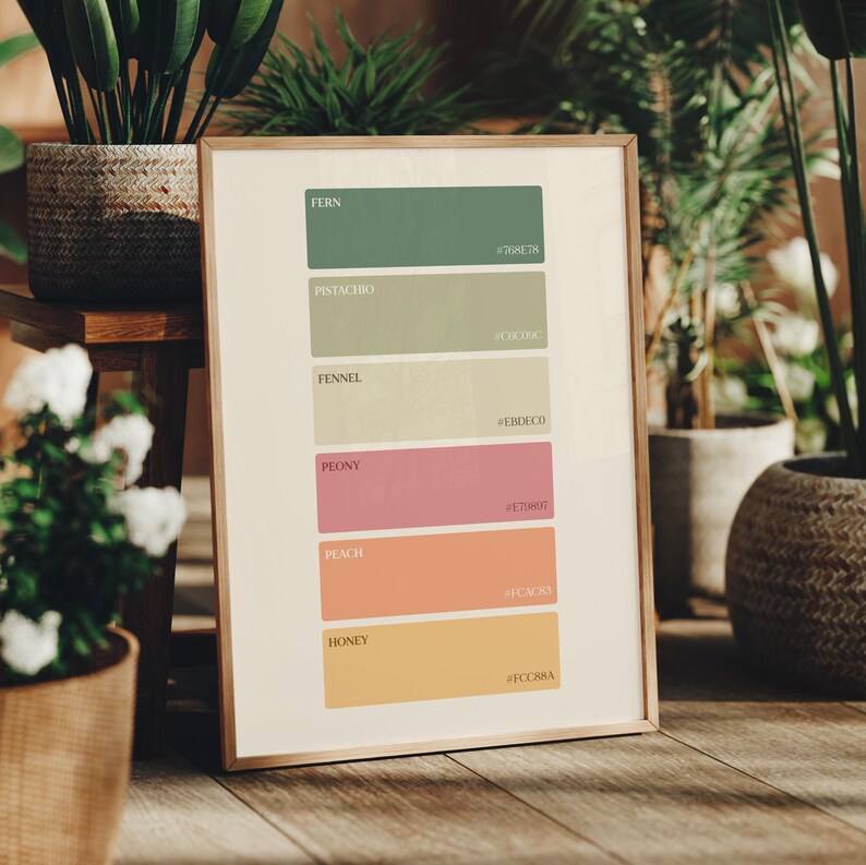 Soft Spring Vibes Color Palette ยท Warm Greens & Pastels (digital ...
