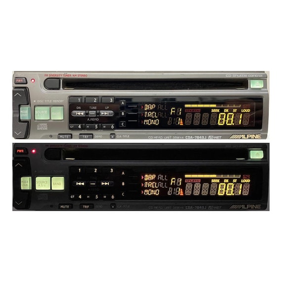 D*C様 ALPINE TDA-5548 CDA-7847J 当時物 旧車 レト 1990s Ultra-rare Alpine CDA-7843J Car CD Radio Player - Etsy