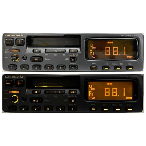 1990s Pioneer Carrozzeria DEH-40 Cassette Radio Player JAPAN - Etsy