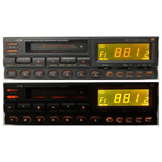 1980s Pioneer Carrozzeria KEH-8050 Car Cassette Radio + Bluetooth