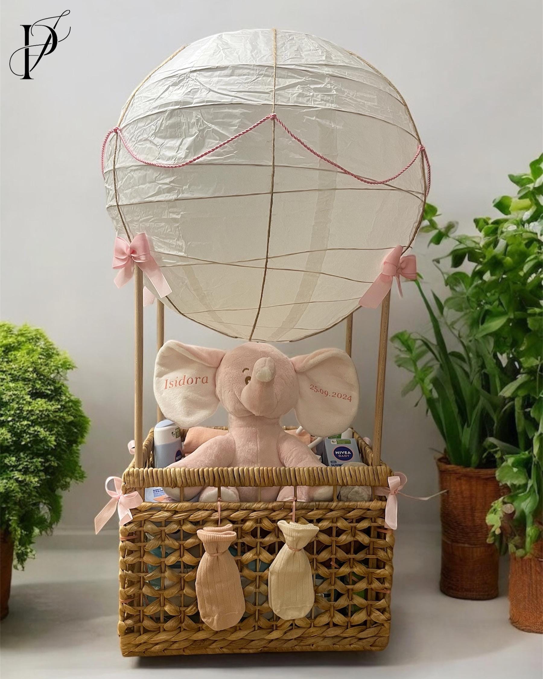 Hot air balloon baby gift