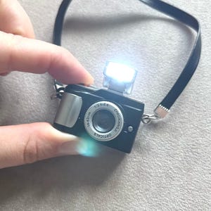 Dollhouse Camera For Collectibles Art Dolls, Labu, BJD, Plush & Toys, Miniature Digital Camera Accessory with flash, Kawaii Style Gadget.