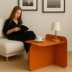 Square coffee table – Minimalist -  Living Room Furniture - Matte Finish - Metal - Housewarming gift - Giftsforher - Outdoor furniture