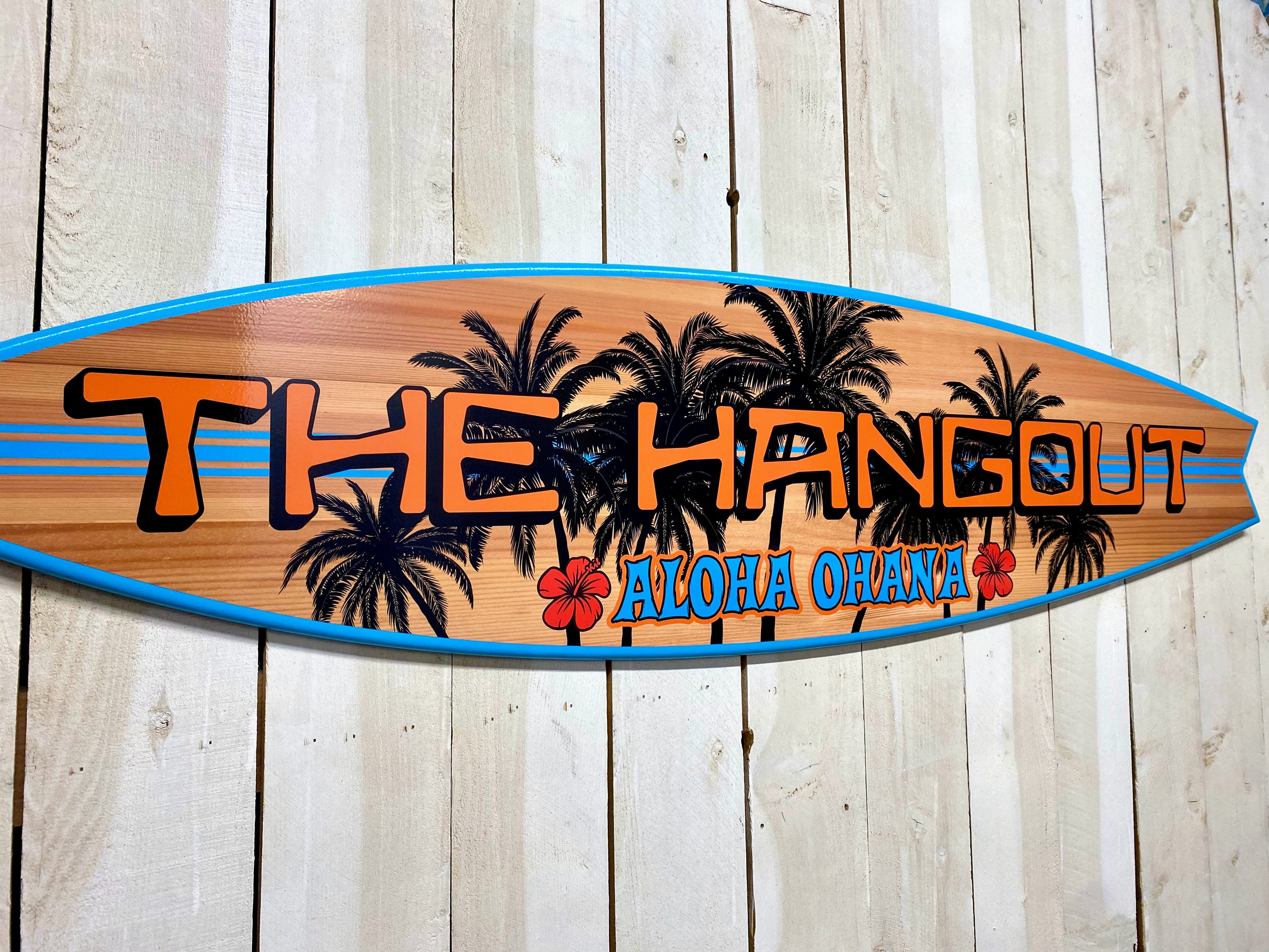 Tiki Bar Surfboard - Etsy