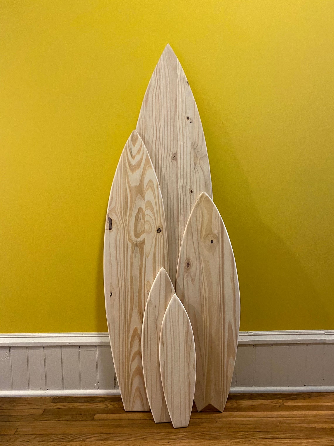 Blank Wood Surfboard Blank Surf board Wood Surfboard Wall Etsy