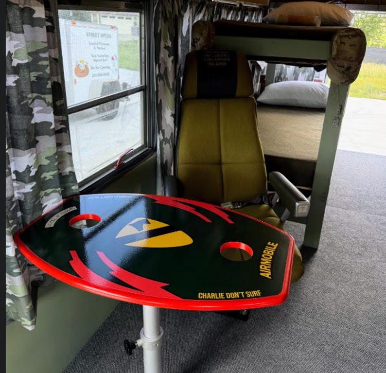 Personalized Wakeboard Boat Table Top: UV Resistant Finish (Legs Not Included) image 2