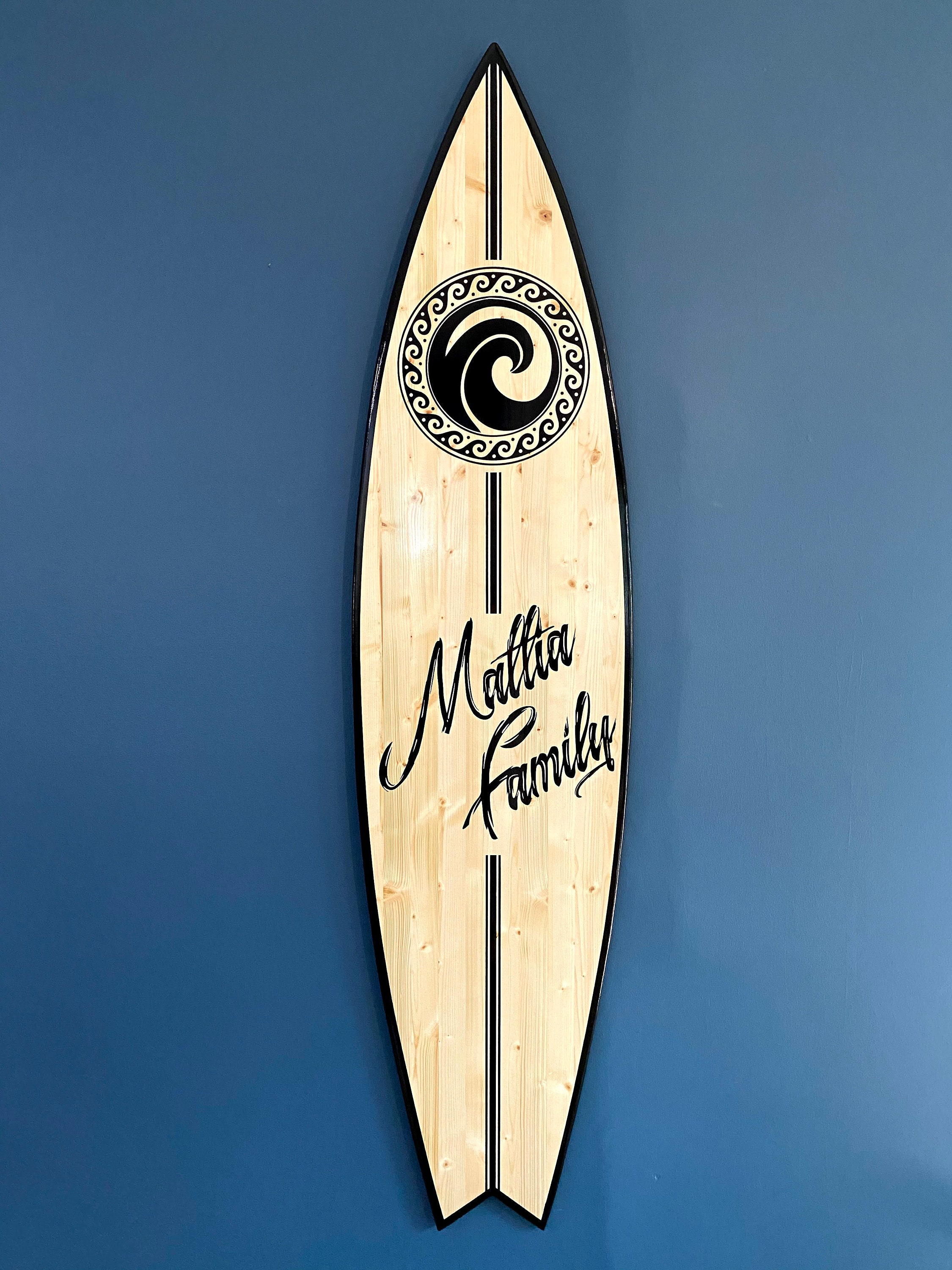 Personalized Vertical Surfboard Signs Wall Art Surf Decor | Etsy
