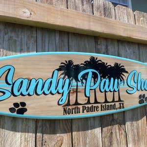 Surfboard wall decor, beach personalized sign, wall art surfboard sign, surfboard custom signs, Beach home, Coastal theme decor, Tiki Bar