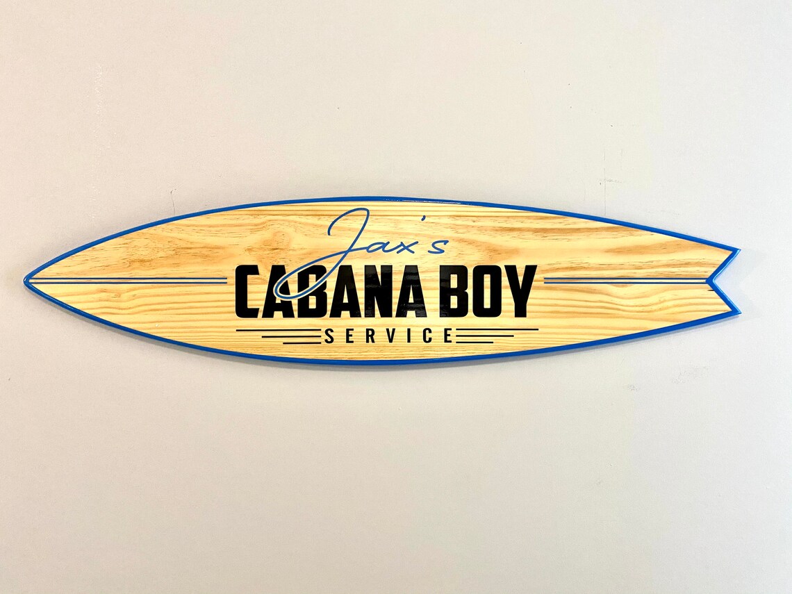 Business Logo Sign Surfboard Sign Personalized Logo Etsy