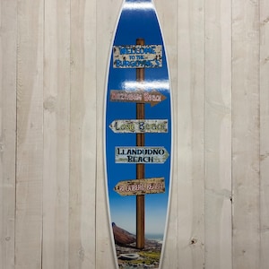 Surfboard wall hanging decor, Vertical Personalized surfboard Wall Art, beach decor surf custom gift, beach coastal hawaiian surf board art