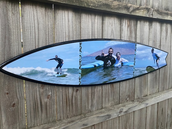 Tablero de fotos de decoración de pared de tabla de surf, Fotos recuerdos  Signo de tabla