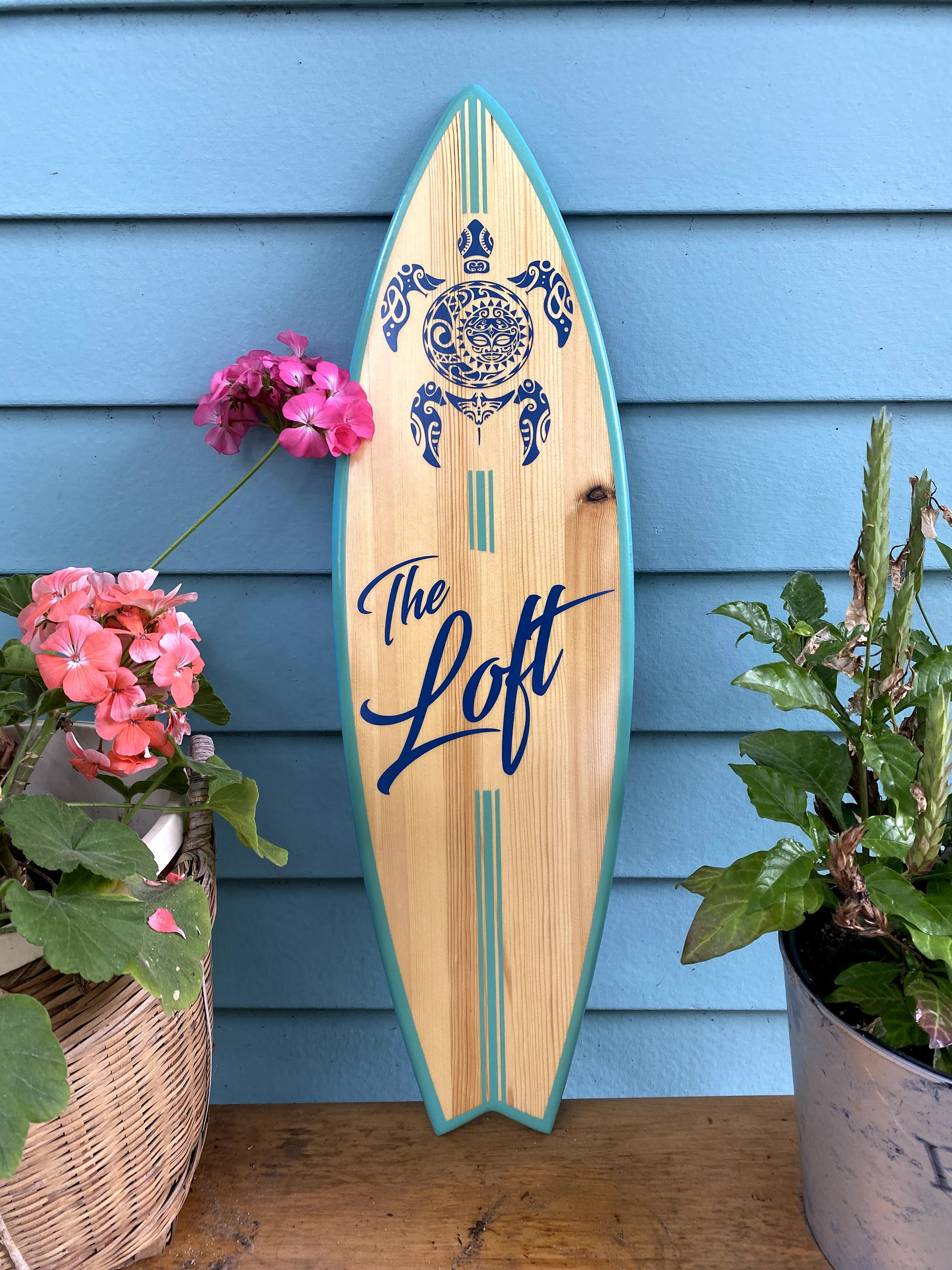 Letreros de madera para tabla de surf, manualidades para decoración de pared,  piscina, exterior, colgante para