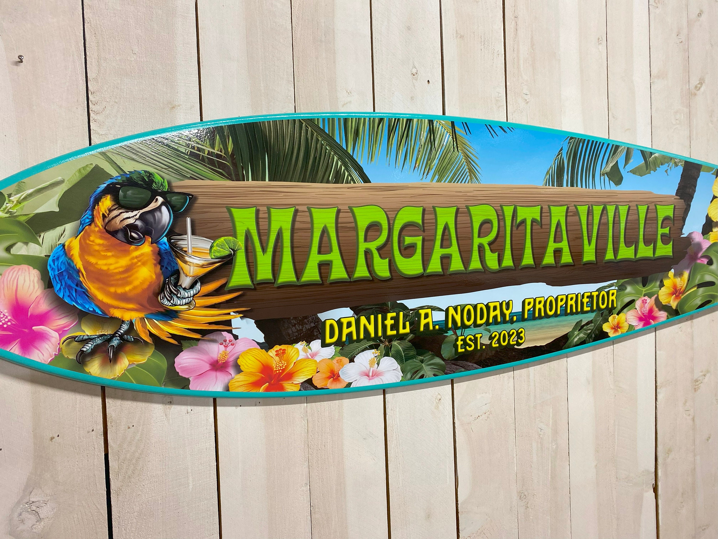 Surfboard Decor: Tropical Hawaiian Tiki Wall Art - Etsy