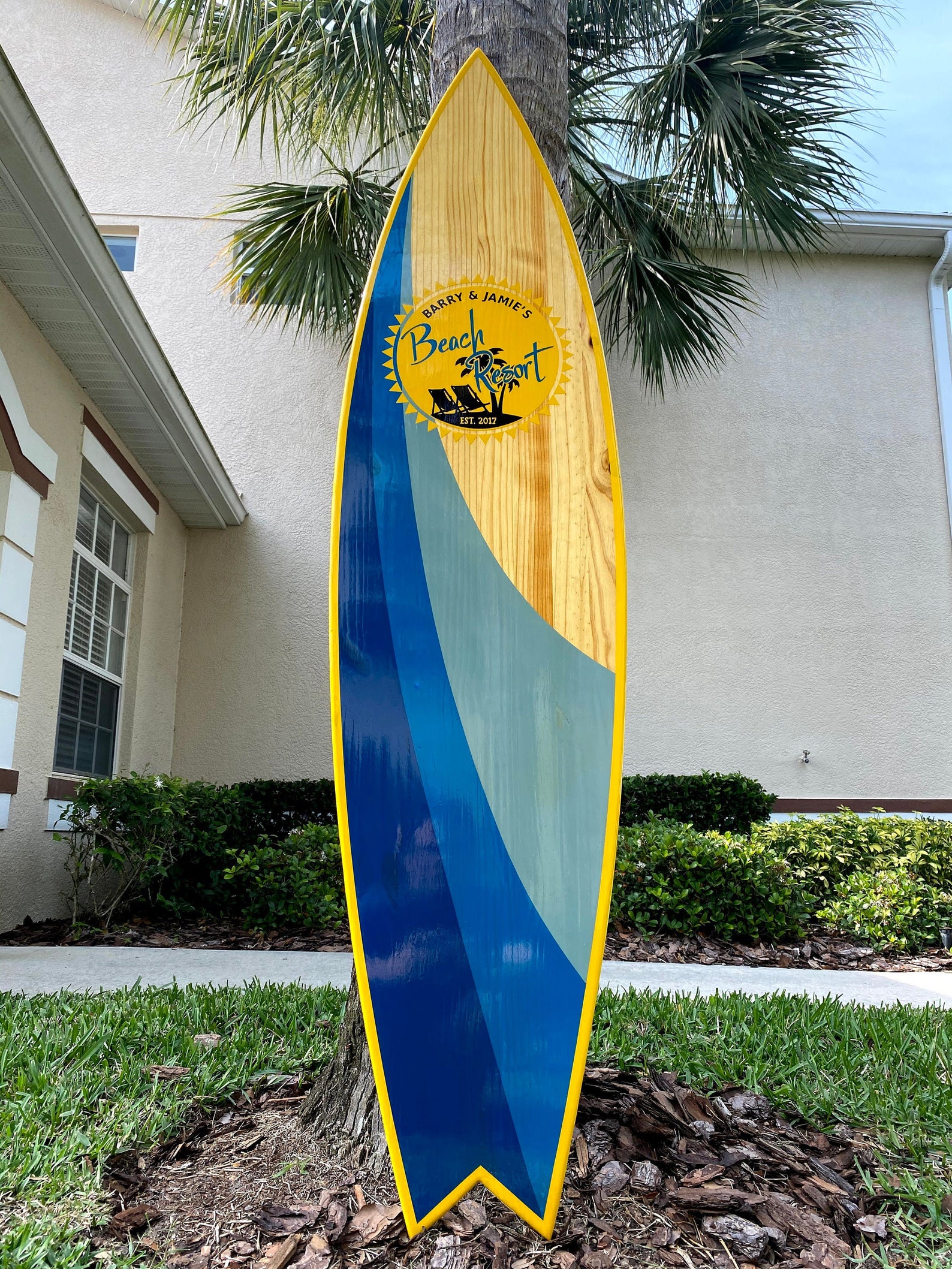 Personalized Company Logo Surfboard Signs Wall Art Surf Etsy