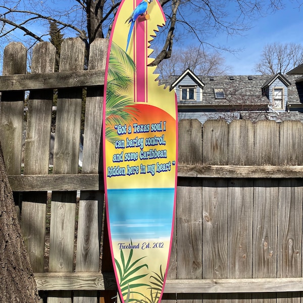 Surfboard With Shark Bite Wall Decor Wall Art Etsy