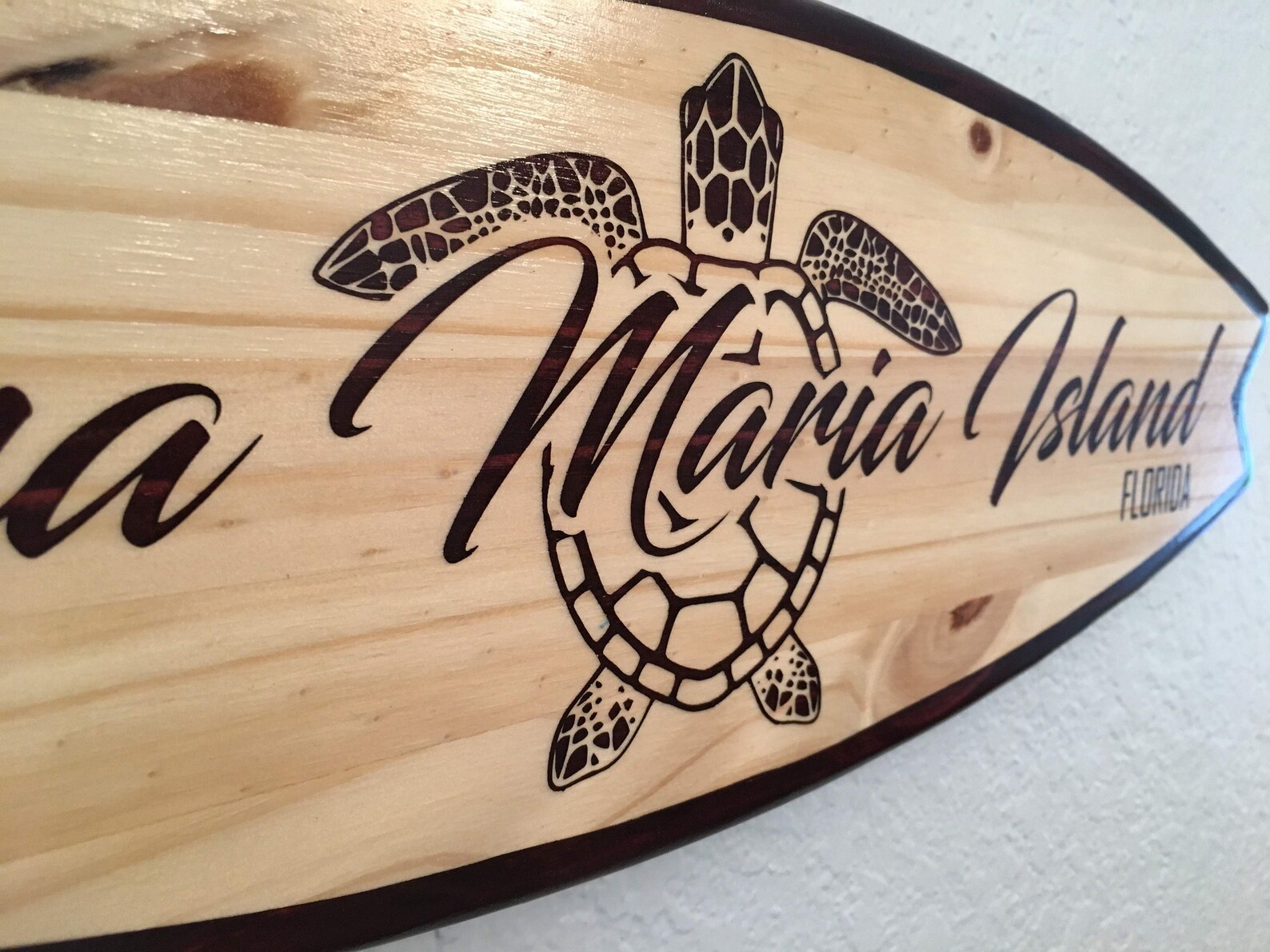 Surfboard Decor Wall Art Personalized Surfboard Wall Hanging Etsy