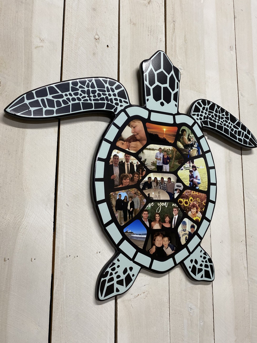 Sea Turtle Photo Collage: Tropical Beach Decor - Etsy