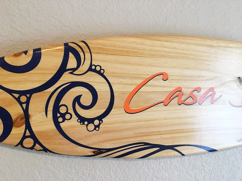 Personalized Surfboard Decor Customized Name Wall Art Surf Etsy