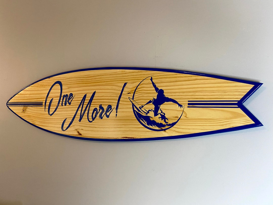 Surfboard Beach Decor Wall Art, Surfboard Personalized Sign Custom