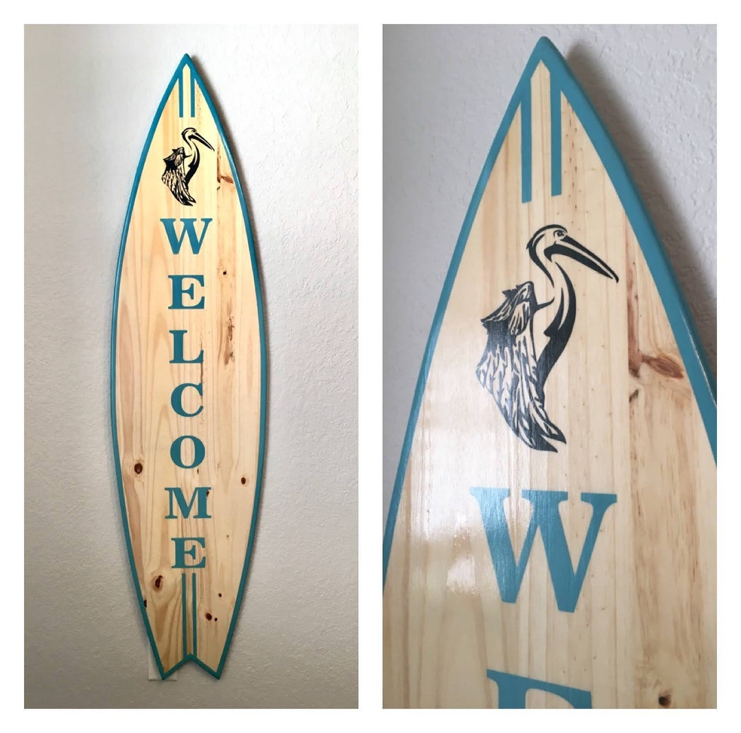 Surfboard Decor Signs, Surf Wall Decor, Custom Outdoor