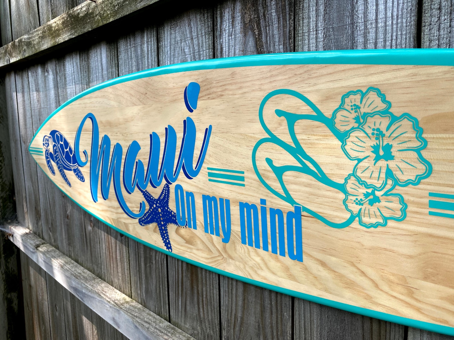 Surfboard Wall Beach Decor Custom Wall Art Surfboard Sign Etsy