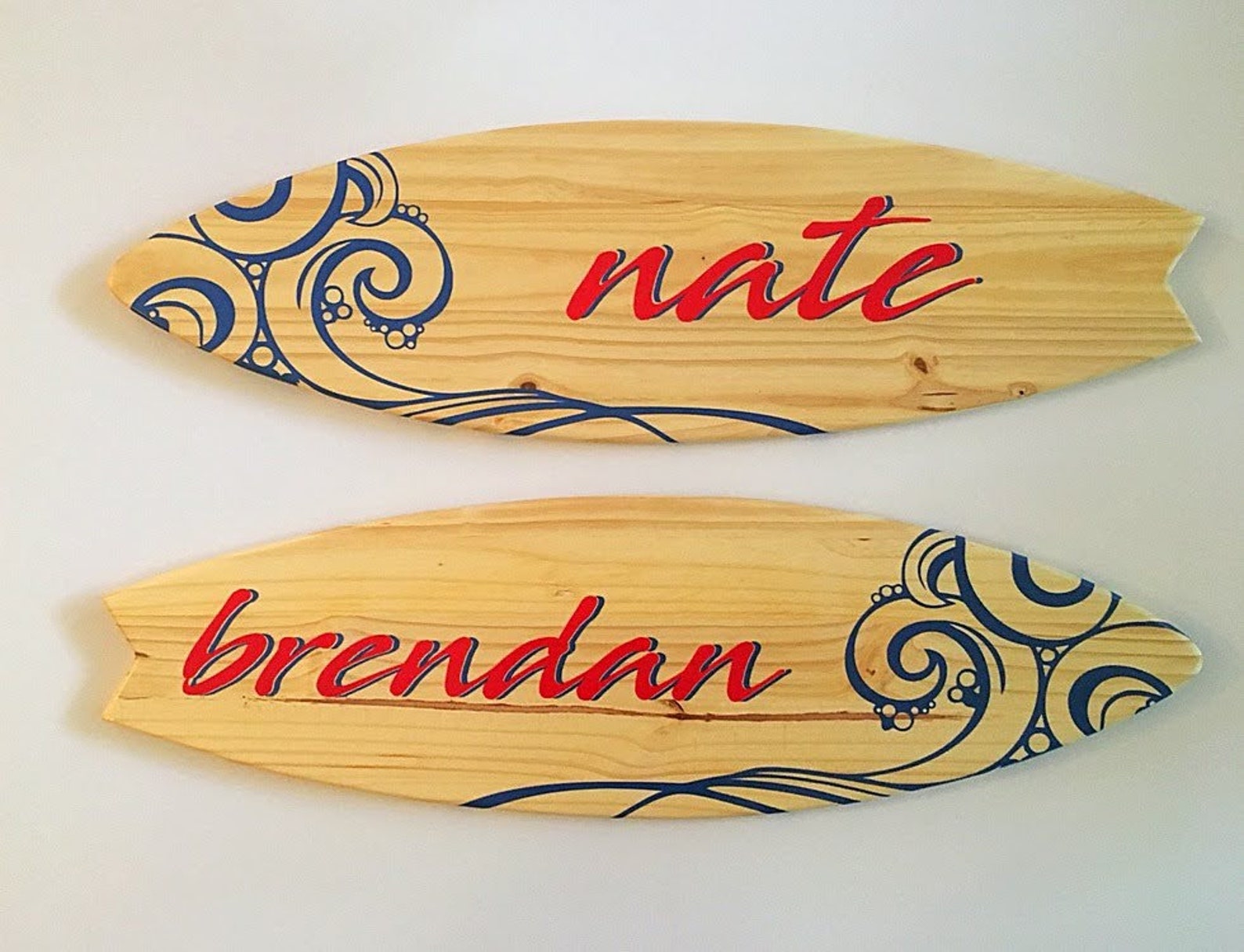 Surfboard Wall Decor Personalized Name Surfboard Signs Etsy