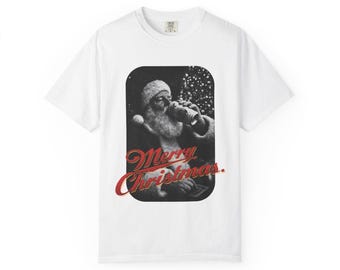 Vintage Santa Claus Merry Christmas T-shirt | Retro Holiday Graphic Tee