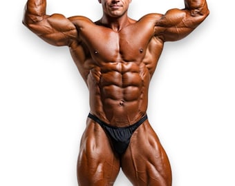 Klassieke bodybuildingwedstrijdshorts voor heren, mat, TetaSports Official