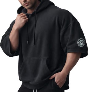 Moletom oversized para academia, ideal para fisiculturistas | Top de treino leve | Feito à mão na Polônia | Modelagem ampla | TETA Sports