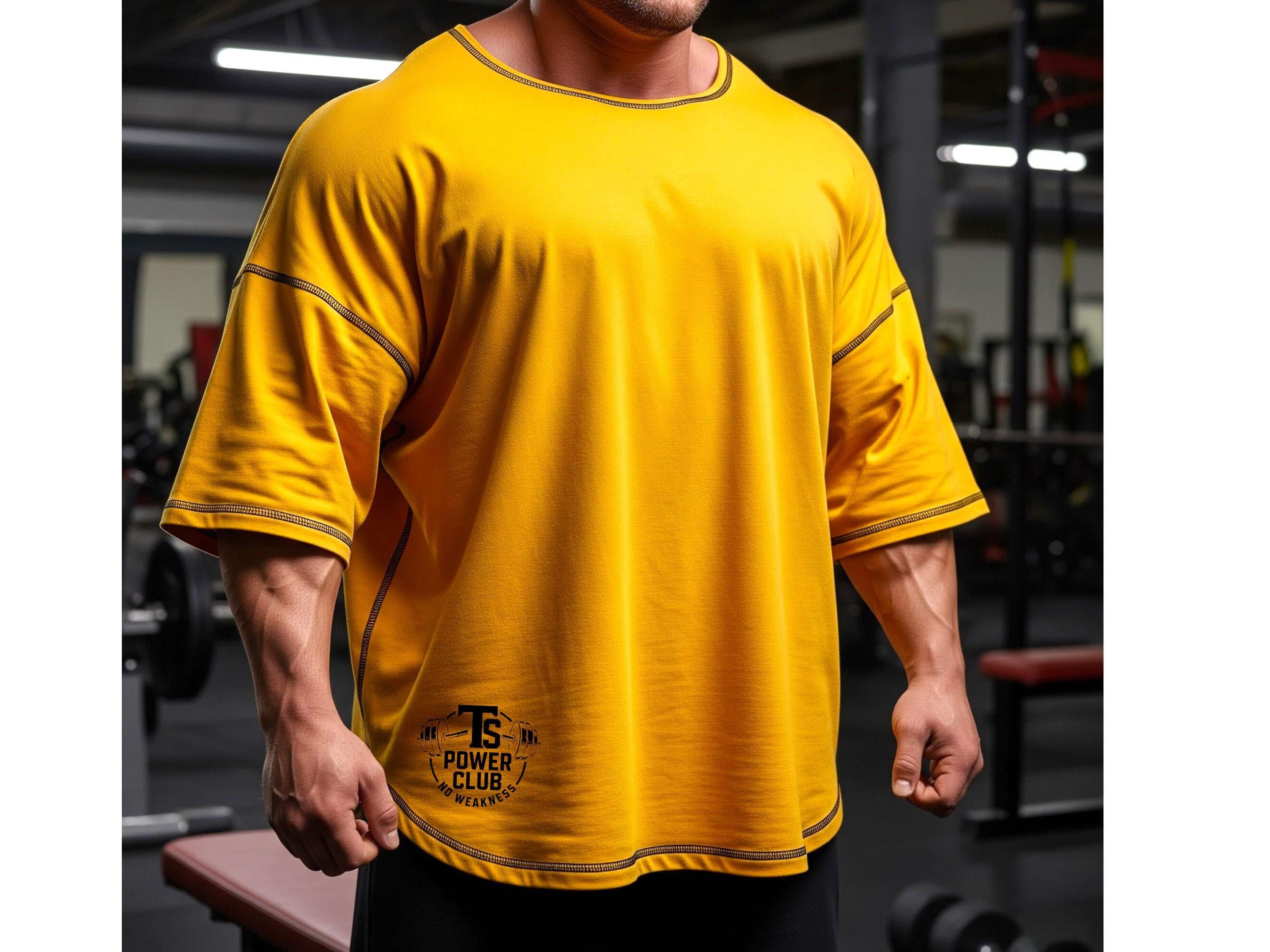 TETA SPORTS Power Club Rag Top | Men's Oversized Gym Sweatshirt ...