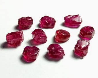 Amazing Blood Red Ruby Rough | Ruby Raw Material For Gem Cutting Quality | Ruby Rough Loose Gemstone